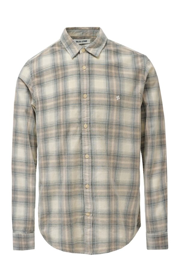 PLAID CORDUROY SHIRT REGULAR FIT