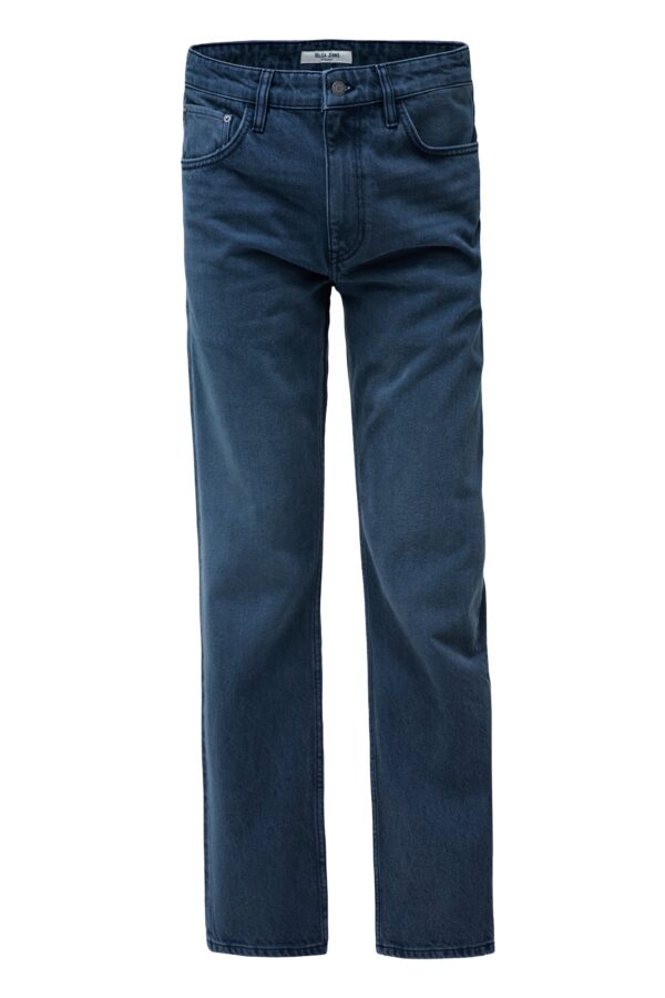 STRAIGHT JEANS DARK BLUE WASHED
