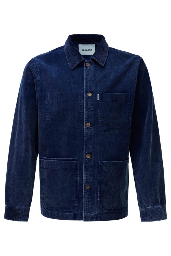 OVERSHIRT CORDUROY INDIGO WASHED