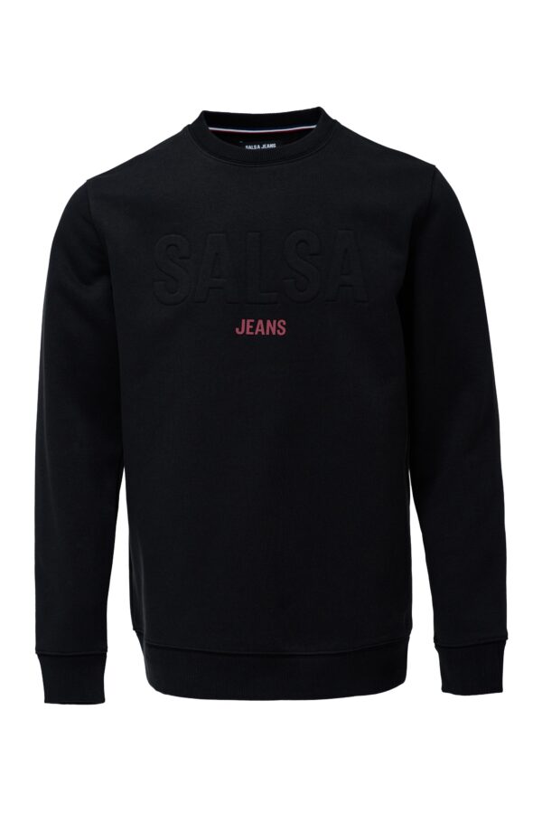 SWEATSHIRT WITH HIGH RELIEF BRANDING