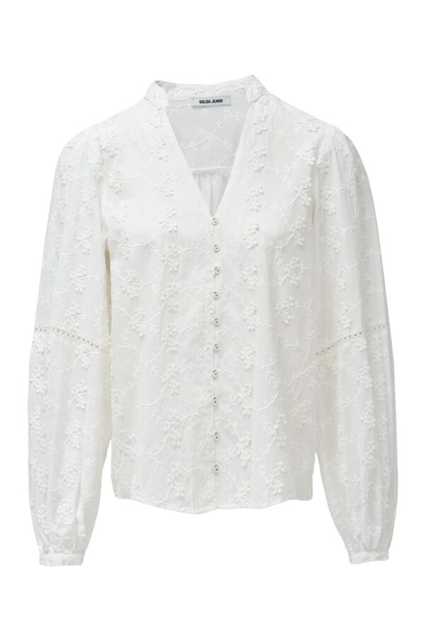FLORAL PRINT JACQUARD SHIRT