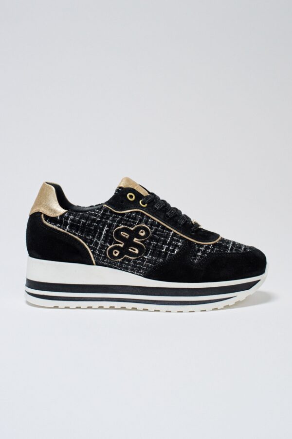 HIGH SOLE SNEAKERS MIXED MATERIALS - Image 4