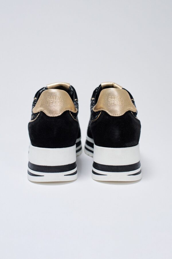 HIGH SOLE SNEAKERS MIXED MATERIALS - Image 2